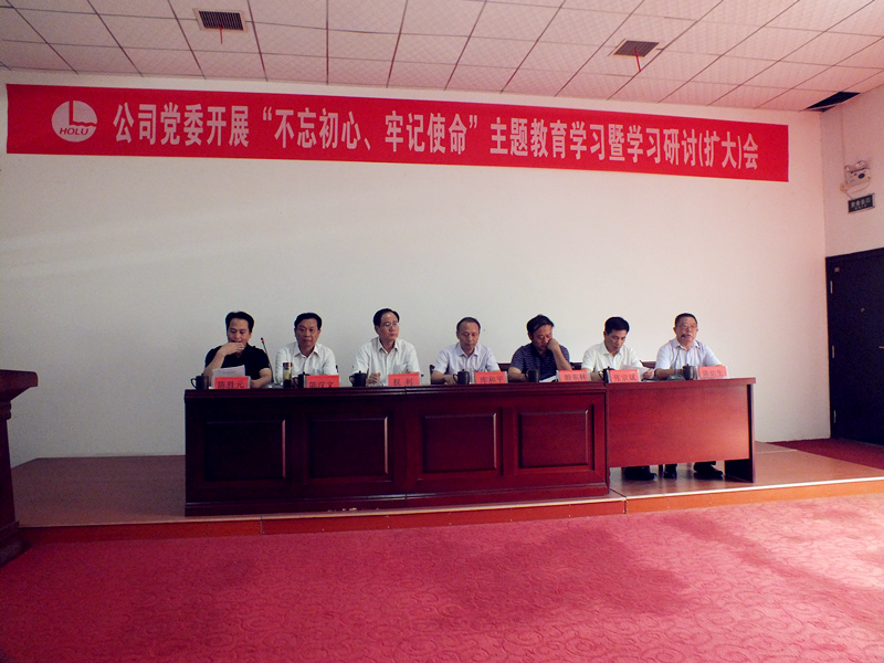 湖北鴻路鋼結(jié)構(gòu)有限公司黨委開展“不忘初心、牢記使命”主題教育暨中心組學(xué)習(xí)（擴大）會議